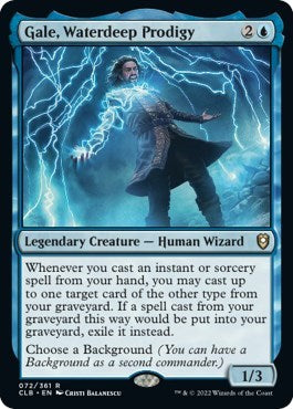 Gale, Waterdeep Prodigy (Commander Legends: Battle for Baldur's Gate) Near Mint Foil