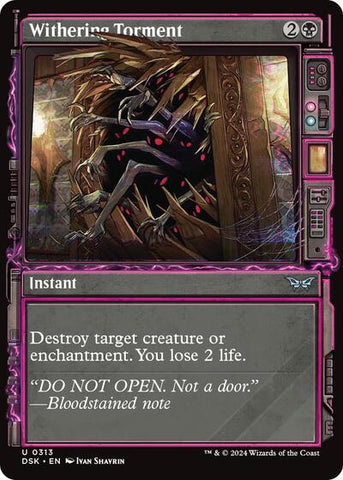 Withering Torment (Showcase) (Duskmourn: House of Horror) Near Mint