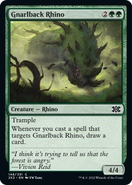 Gnarlback Rhino (Double Masters 2022) Near Mint Foil
