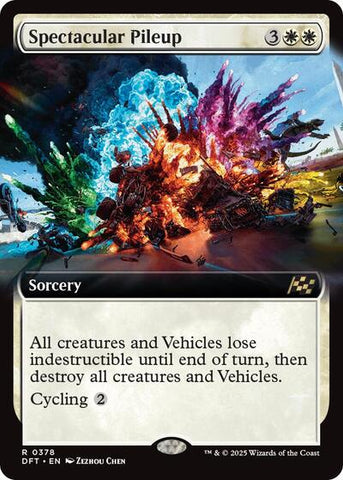 Spectacular Pileup (Extended Art) (Aetherdrift) Near Mint Foil