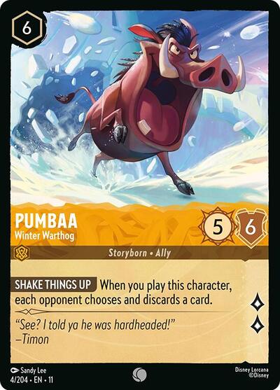 Pumbaa - Winter Warthog (Winterspell) Near Mint