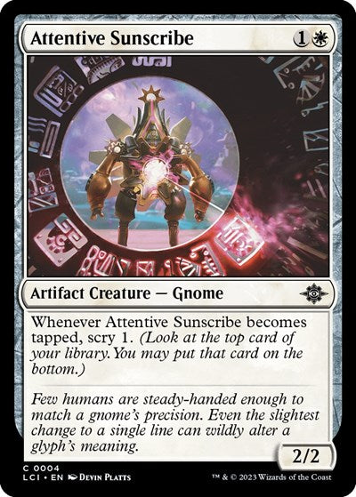 Attentive Sunscribe (The Lost Caverns of Ixalan) Near Mint Foil