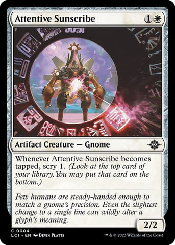 Attentive Sunscribe (The Lost Caverns of Ixalan) Near Mint Foil