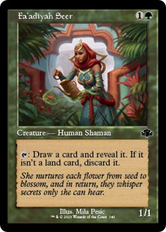 Fa'adiyah Seer (Retro Frame) (Dominaria Remastered) Near Mint Foil