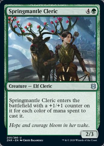 Springmantle Cleric (Zendikar Rising) Near Mint Foil