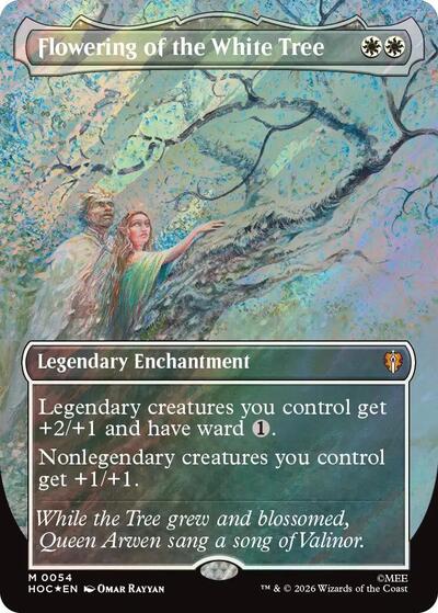 Flowering of the White Tree (Borderless) (Surge Foil) (The Hobbit: Eternal-Legal) Near Mint Foil