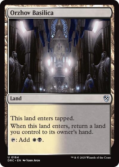 Orzhov Basilica (Commander: Aetherdrift) Near Mint
