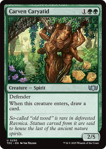 Carven Caryatid (Commander: Tarkir: Dragonstorm) Near Mint