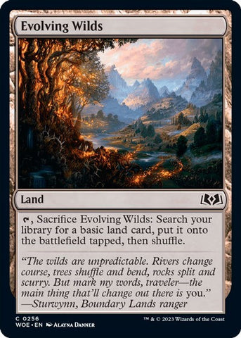 Evolving Wilds (Wilds of Eldraine) Near Mint Foil