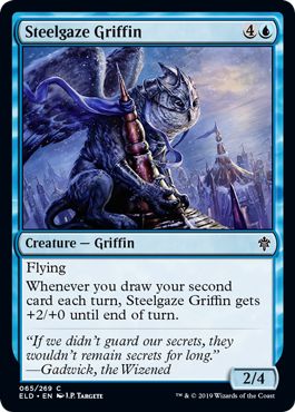 Steelgaze Griffin (Throne of Eldraine) Near Mint Foil
