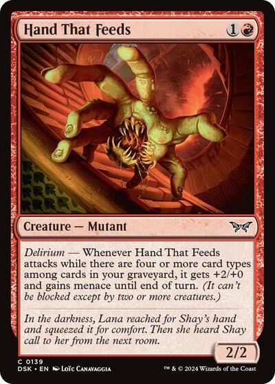 Hand That Feeds (Duskmourn: House of Horror) Near Mint Foil