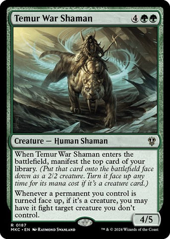 Temur War Shaman (Commander: Murders at Karlov Manor) Near Mint