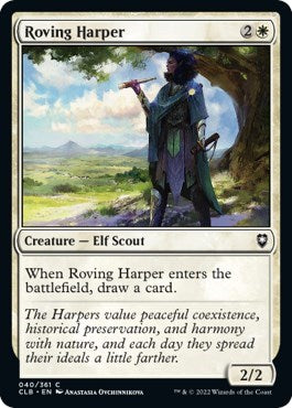 Roving Harper (Commander Legends: Battle for Baldur's Gate) Near Mint Foil