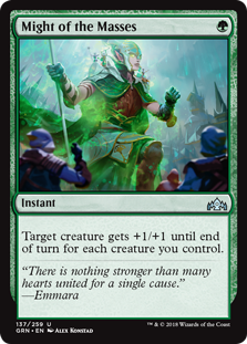 Might of the Masses (Guilds of Ravnica) Near Mint Foil