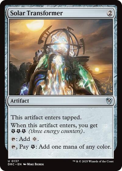 Solar Transformer (Commander: Aetherdrift) Near Mint