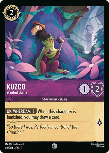 Kuzco - Wanted Llama (Fabled) Near Mint Cold Foil