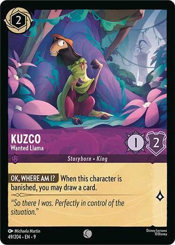 Kuzco - Wanted Llama (Fabled) Near Mint Cold Foil