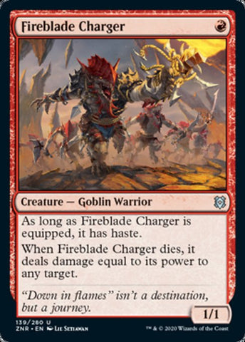 Fireblade Charger (Zendikar Rising) Near Mint Foil