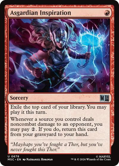 Asgardian Inspiration (Commander: Marvel Super Heroes) Near Mint Foil