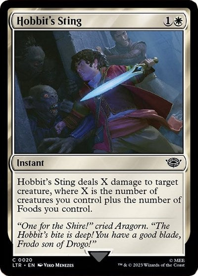 Hobbit's Sting (Universes Beyond: The Lord of the Rings: Tales of Middle-earth) Near Mint Foil