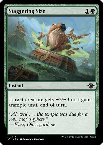 Staggering Size (The Lost Caverns of Ixalan) Near Mint Foil