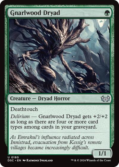 Gnarlwood Dryad (Commander: Duskmourn: House of Horror) Near Mint