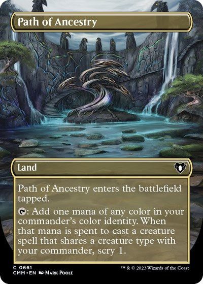 Path of Ancestry (Borderless) (Commander Masters) Near Mint Foil