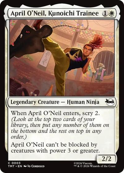 April O'Neil, Kunoichi Trainee (Teenage Mutant Ninja Turtles) Near Mint Foil