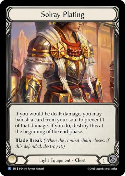 Solray Plating (Compendium of Rathe) Near Mint Cold Foil