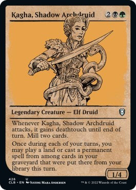 Kagha, Shadow Archdruid (Showcase) (Commander Legends: Battle for Baldur's Gate) Near Mint Foil