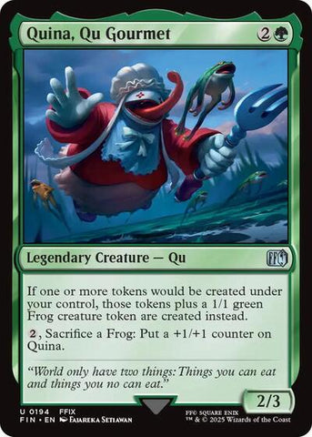 Quina, Qu Gourmet (Universes Beyond: FINAL FANTASY) Near Mint Foil