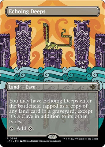 Echoing Deeps (Borderless) (The Lost Caverns of Ixalan) Near Mint