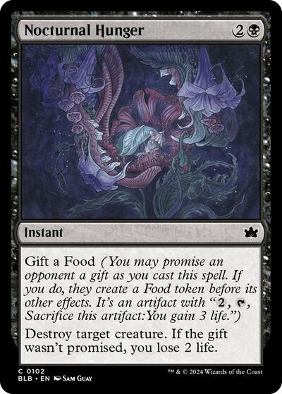 Nocturnal Hunger (Bloomburrow) Near Mint Foil