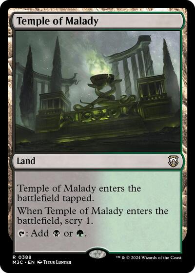 Temple of Malady (Commander: Modern Horizons 3) Near Mint