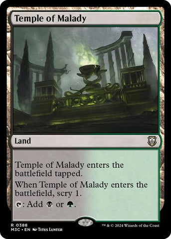 Temple of Malady (Commander: Modern Horizons 3) Near Mint