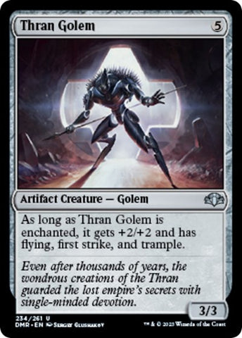 Thran Golem (Dominaria Remastered) Near Mint Foil