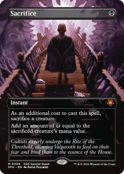 Sacrifice (Borderless) (Special Guests) Near Mint