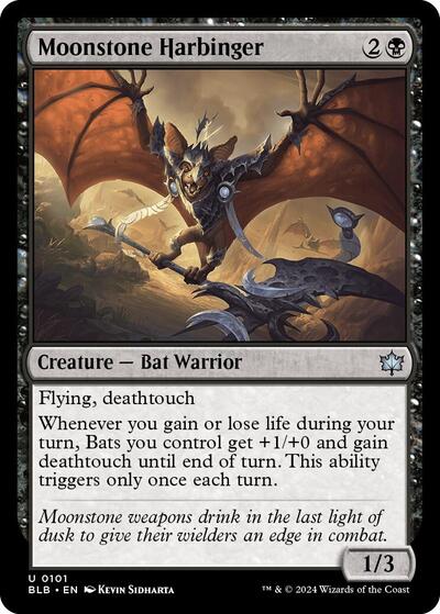 Moonstone Harbinger (Bloomburrow) Near Mint Foil