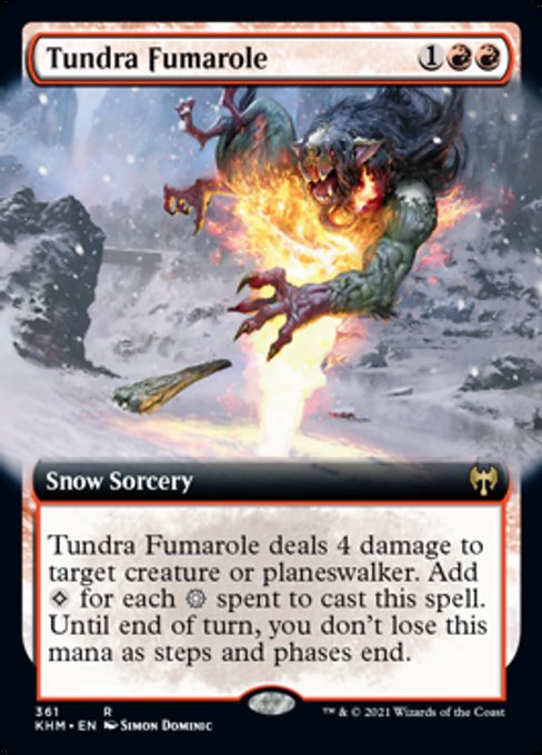 Tundra Fumarole (Extended Art) (Kaldheim) Near Mint