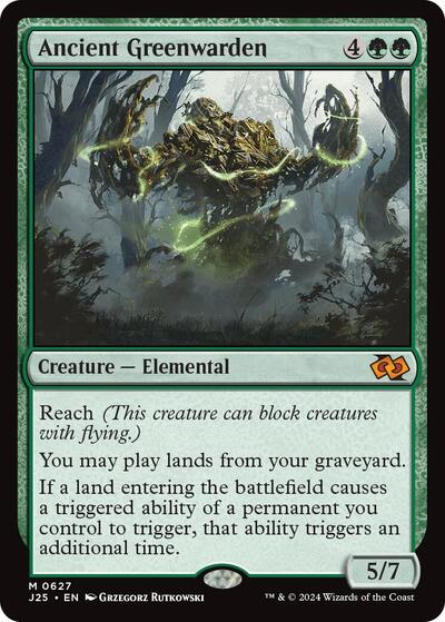 Ancient Greenwarden (Foundations Jumpstart) Near Mint