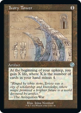 Ivory Tower (Schematic) (The Brothers' War: Retro Frame Artifacts) Near Mint Foil