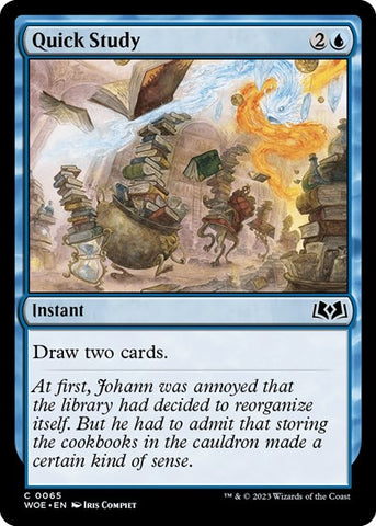 Quick Study (Wilds of Eldraine) Near Mint Foil