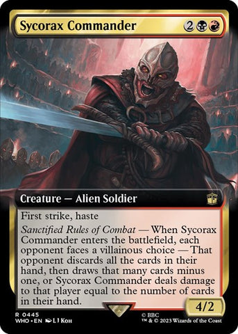 Sycorax Commander (Extended Art) (Universes Beyond: Doctor Who) Near Mint Foil
