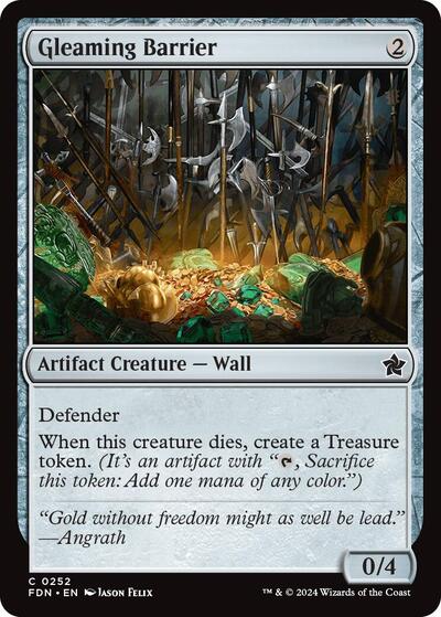 Gleaming Barrier (Foundations) Near Mint Foil