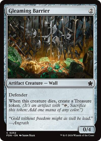 Gleaming Barrier (Foundations) Near Mint Foil