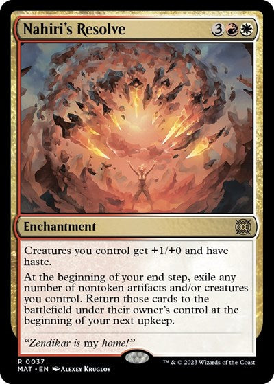 Nahiri's Resolve (March of the Machine: The Aftermath) Near Mint