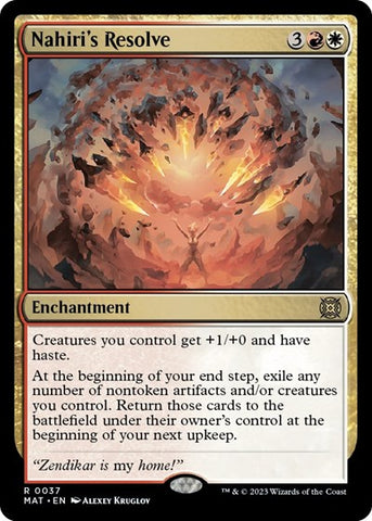 Nahiri's Resolve (March of the Machine: The Aftermath) Near Mint