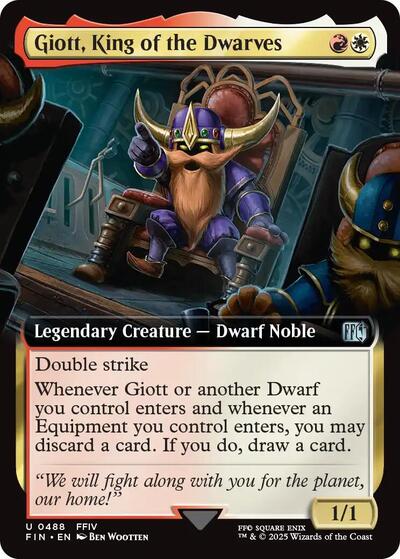 Giott, King of the Dwarves (Extended Art) (Universes Beyond: FINAL FANTASY) Near Mint