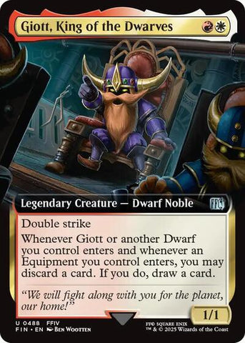 Giott, King of the Dwarves (Extended Art) (Universes Beyond: FINAL FANTASY) Near Mint
