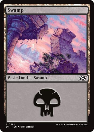 Swamp (0284) (Aetherdrift) Near Mint Foil